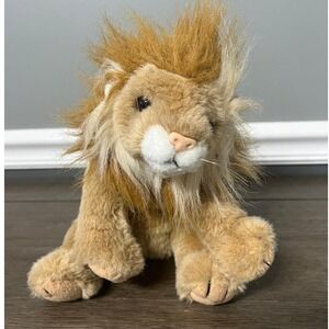 TY Lion Plush Stuffed Animal Toy Tan Brown Mane 1997 Vintage Kids Collectible